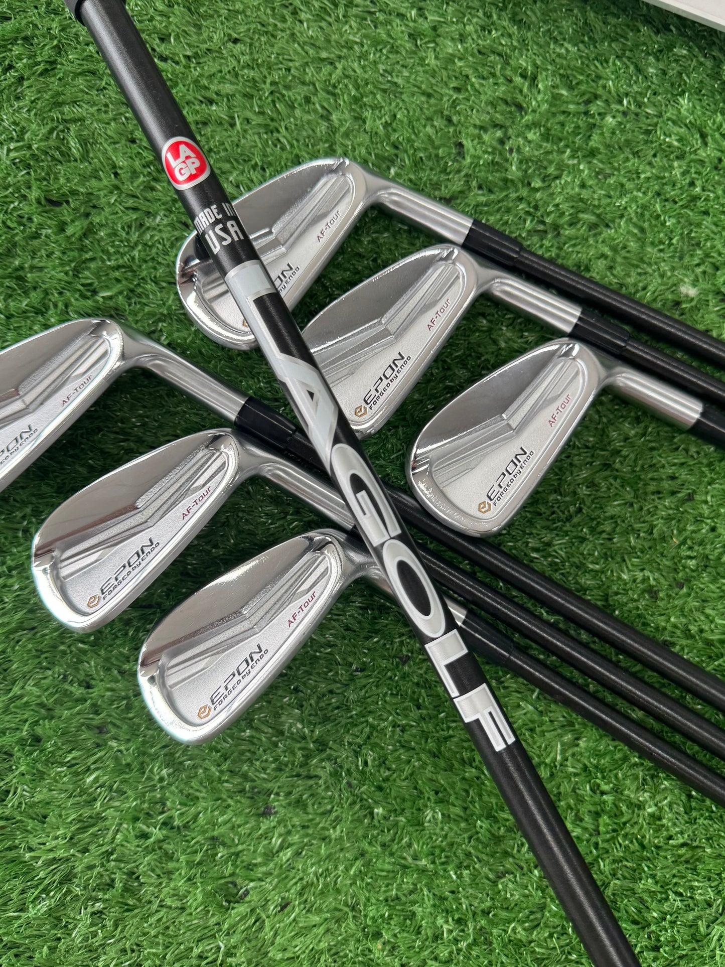 EPON AF TOUR IRONS / LA GOLF X FLEX SHAFTS