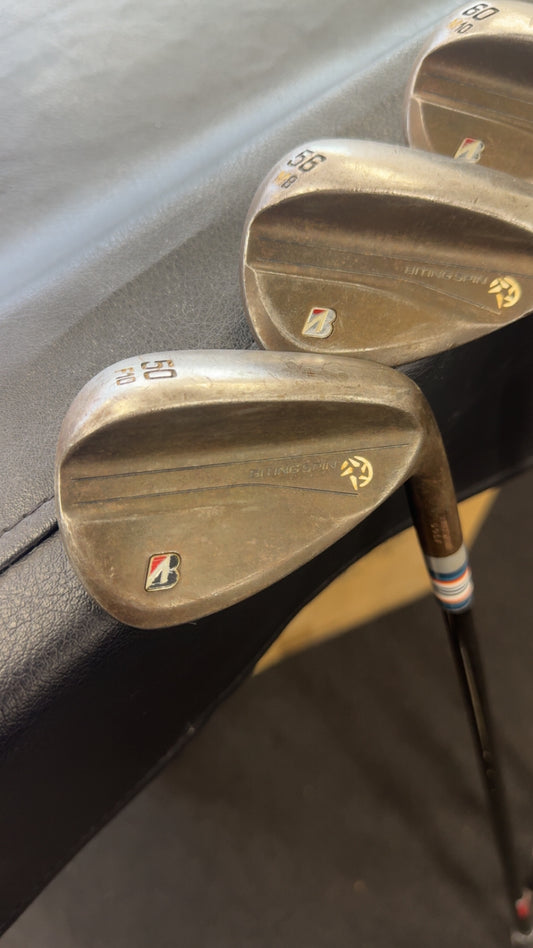 Bridgestone BRM Biting Spin Wedge set - RAW FINISH